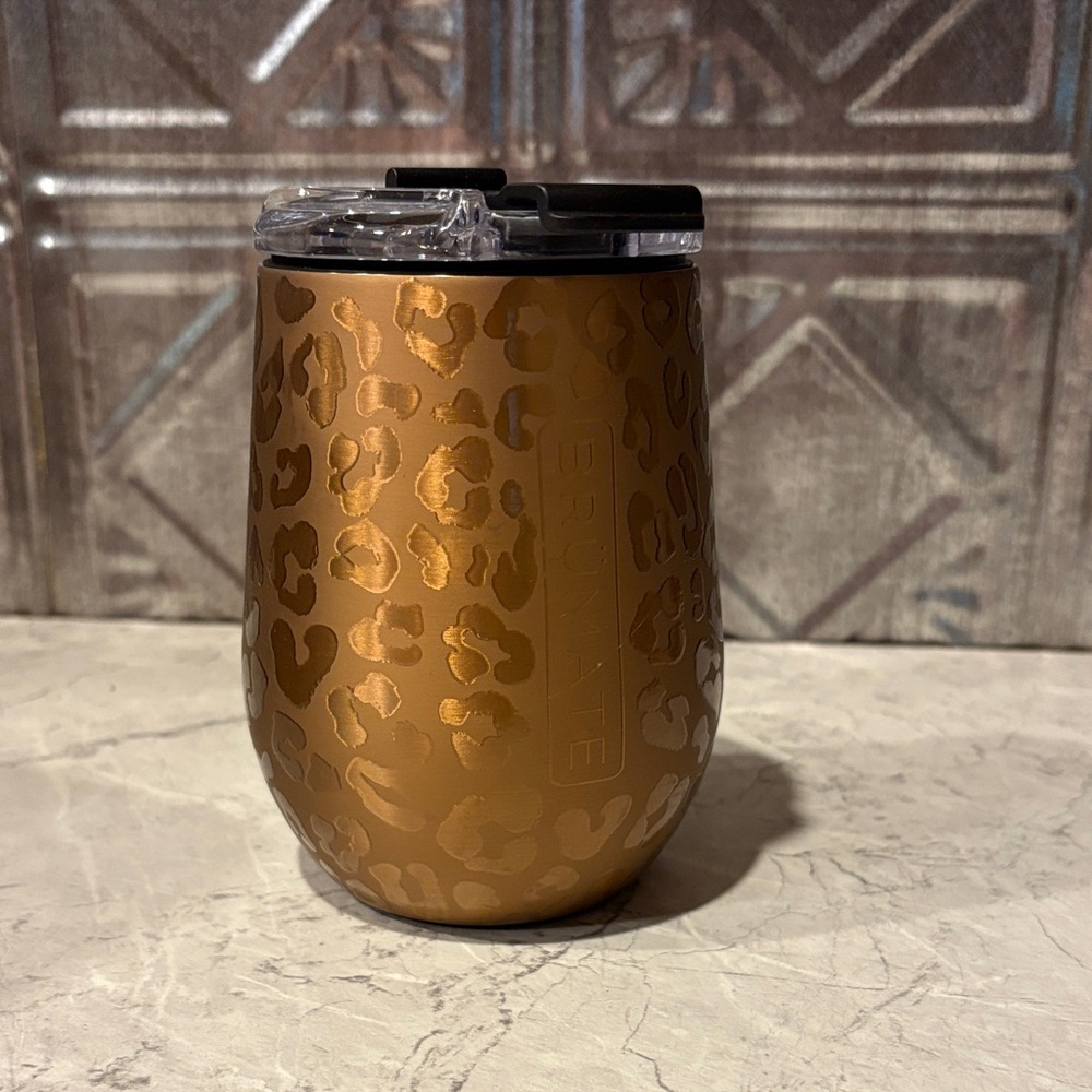 BrüMate Leopard Print Tumbler - Bronze